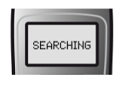 If the handset display flashes 'Searching', 'Base' or 'Range Out',  it's lost its link to the base