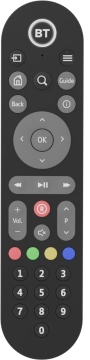 BT TV remote control