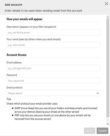 Add account Add account