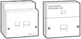 BT double telephone sockets