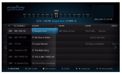 YouView normal colour scheme