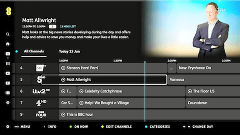 High-contrast colour scheme