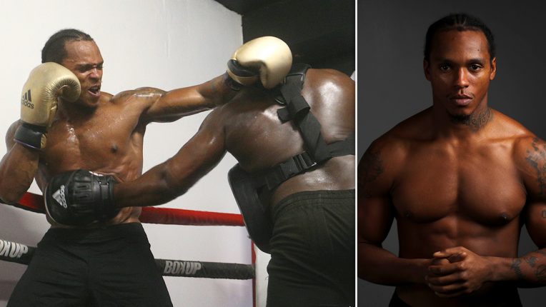 Anthony Yarde training ahead of his fight with Dec Spelman on Saturday night