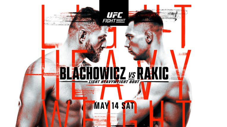 Jan Blachowicz vs Aleksandar Rakic fight poster
