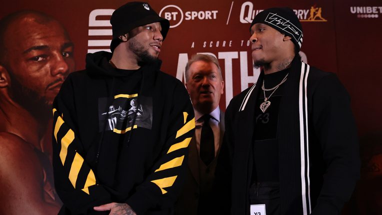 Lyndon Arthur and Anthony Yarde face off