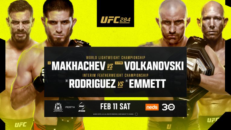 UFC 284 official fight poster