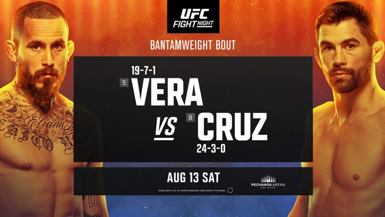 Marlon Vera vs Dominick Cruz fight poster