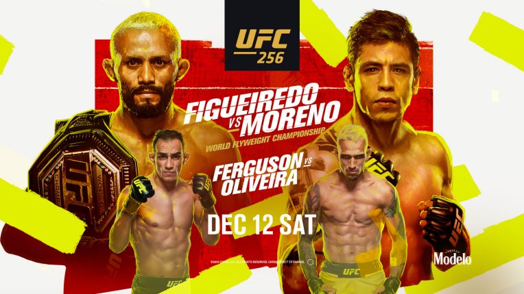 UFC 256 fight poster