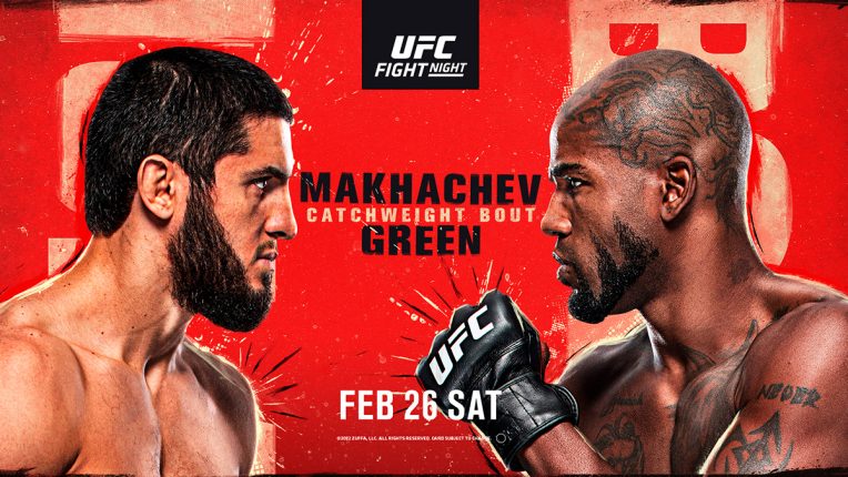 Islam Makhachev and Bobby Green fight poster