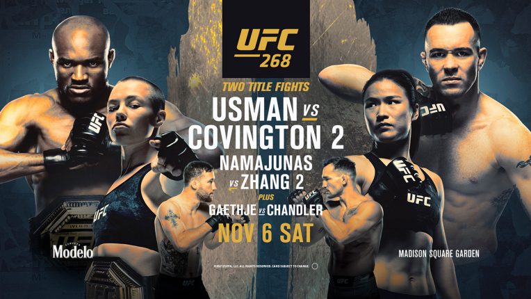 UFC 268 fight poster