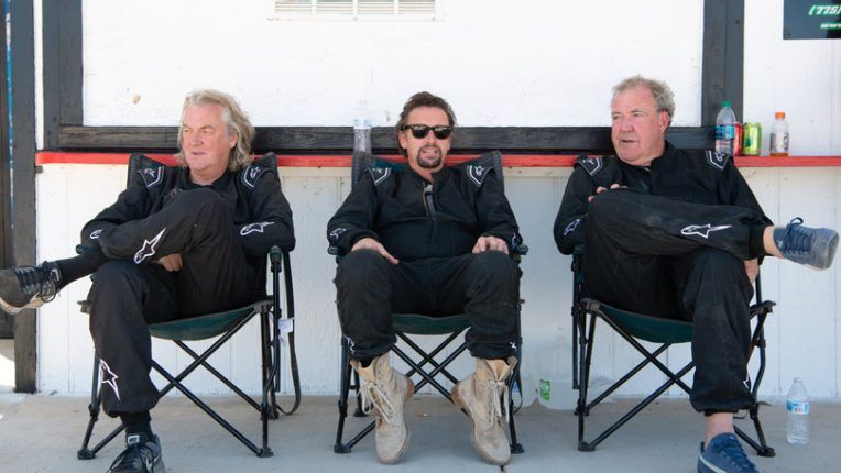 James May, Richard Hammond and Jeremy Clarkson during The Grand Tour