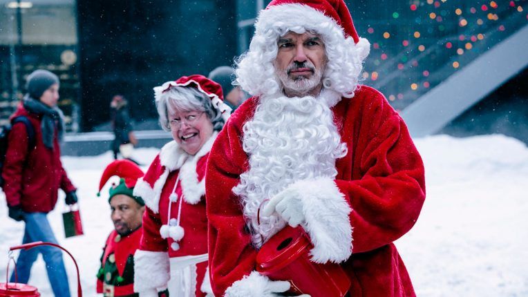 Billy Bob Thornton, Kathy Bates and Tony Cox in Bad Santa 2