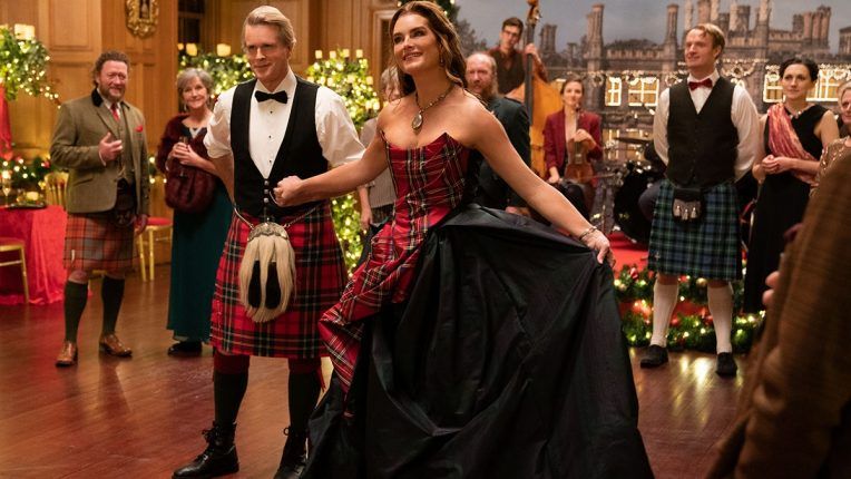 A Castle For Christmas Tina Gray as Helen, Cary Elwes as Myles, Brooke Shields as Sophie