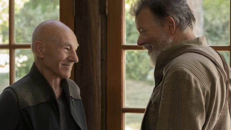 Jonathan Frakes and Sir Patrick Stewart reunited in Star Trek: Picard