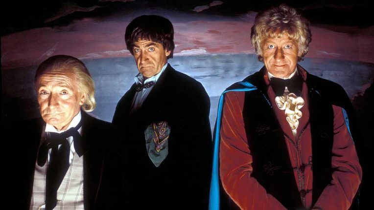 The first three Doctors unite in classic Doctor Who