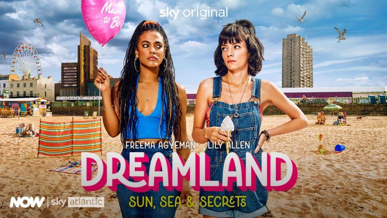 Lily Allen and Freema Agyeman in Dreamland on Sky Atlantic