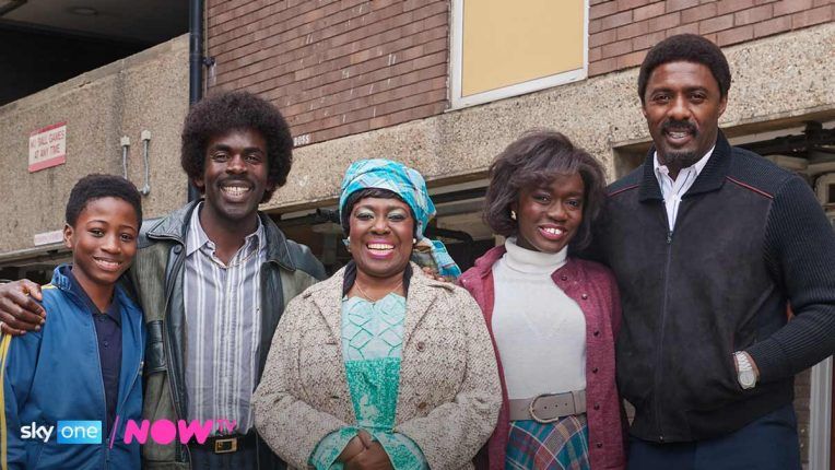 Idris Elba and the cast of Sky One comedy In The Long Run