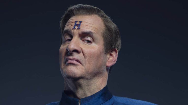 Chris Barrie as Rimmer in Red Dwarf: The Promised Land
