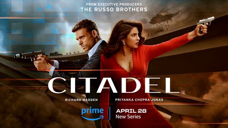 Richard Madden and Priyanka Chopra Jonas in Citadel key art