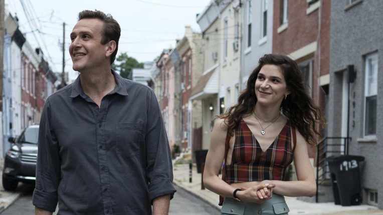Jason Segel and Eve Lindley in Dispatches From Elsewhere