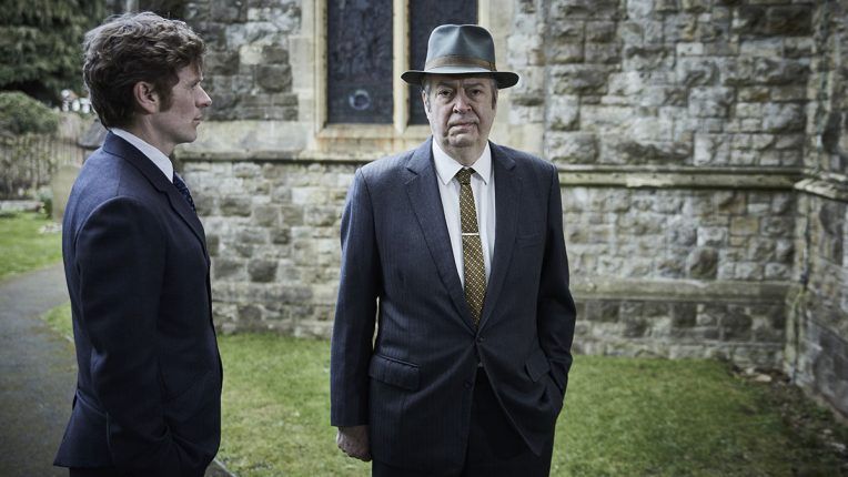 Shaun Evans and Roger Allam in Endeavour