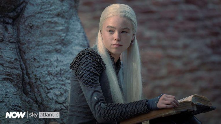 Milly Alcock portrays young Rhaenyra Targaryen in House of the Dragon episode 3