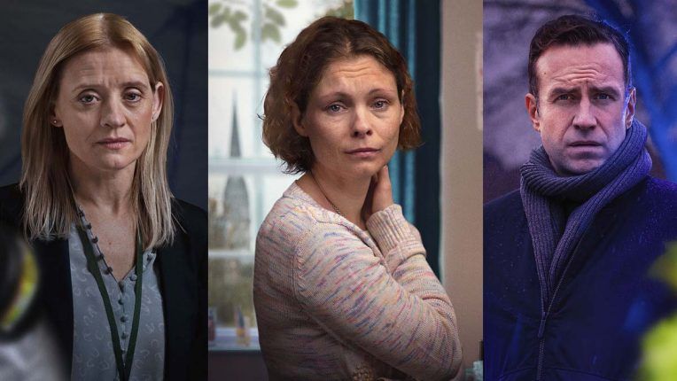 Anne-Marie Duff, MyAnna Buring and Rafe Spall in The Salisbury Poisonings