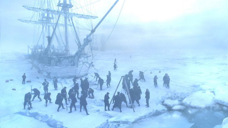 A ship stuck in ice from The Terror