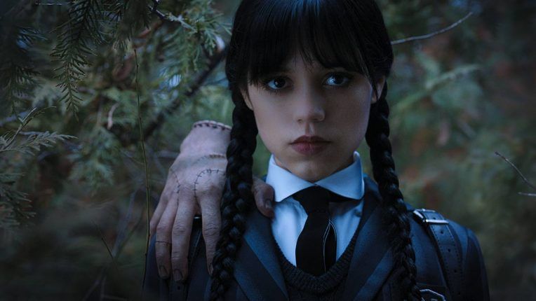 Jenna Ortega as Wednesday Addams in the new Netflix coming-of-age TV series