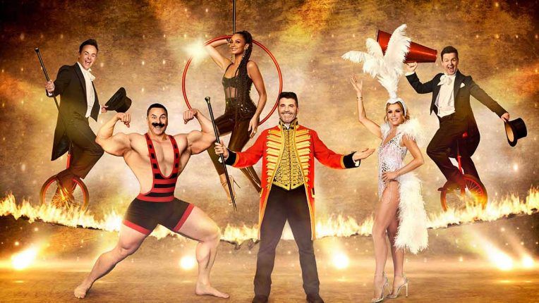 Britain's Got Talent's lineup of judges and presenters in 2022, all dressed up as circus acts
