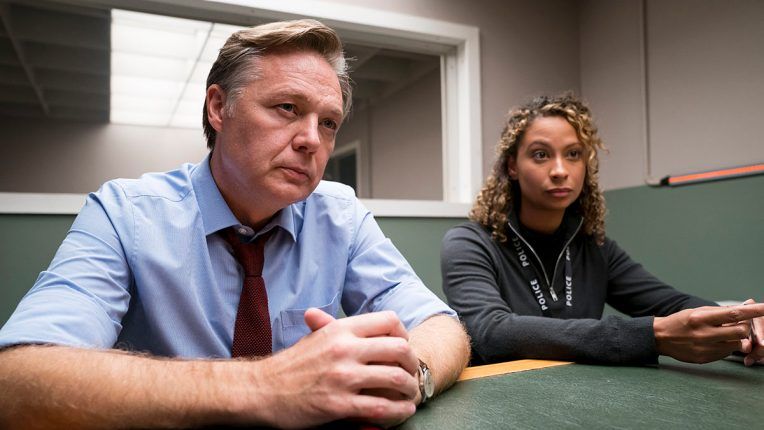 Shaun Dooley as Braithwaite and Laura Rollins as Paine in Innocent