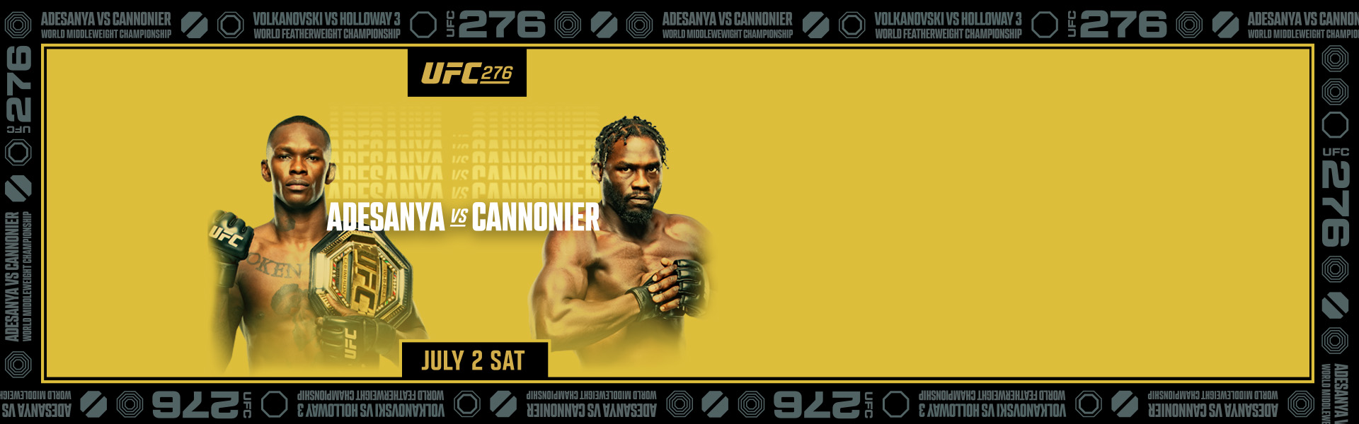 UFC 276: Adesanya v Cannonier, 2 July
