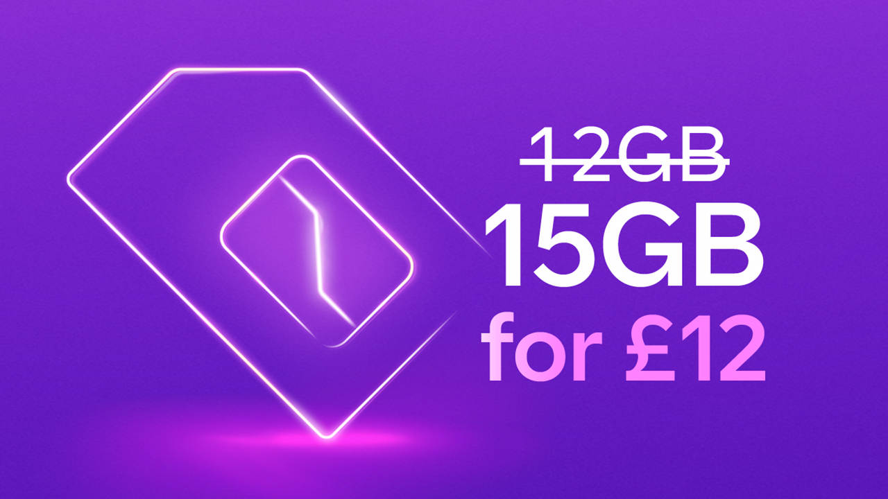 15GB for £12 a month SIM Only deal - ends 2 July 2020