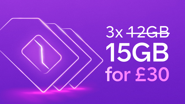 Family SIM 3 times 15GB for £30 deal  - ends 2 July 2020