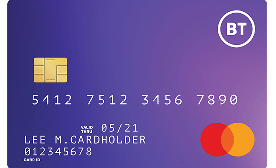 Claim your BT Reward Card