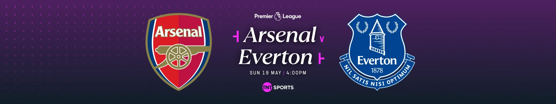 Arsenal v Everton Sunday 19 May at 4pm