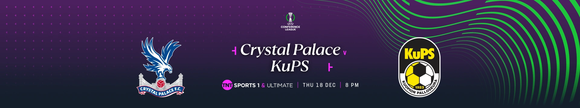Crystal Palace v KuPS - 7:00pm – TNT Sports 1 – Thursday 18 December 2025