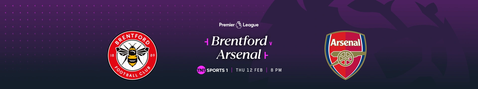 Brentford v Arsenal – 7:00pm build‑up – TNT Sports 1 – Thursday 12 February 2026