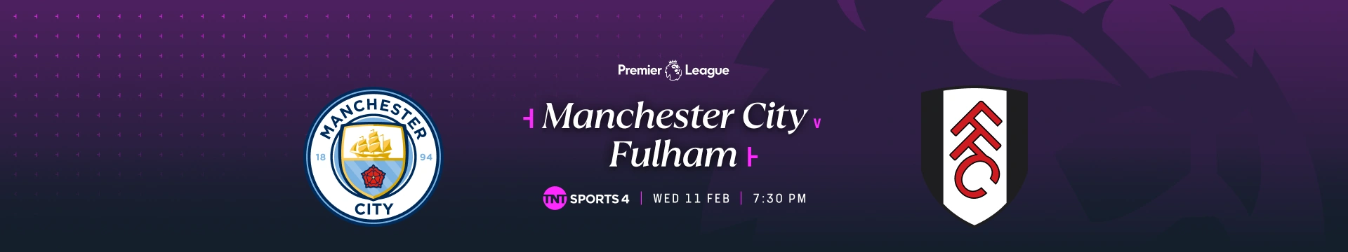 Manchester City v Fulham – 6:30pm build-up – TNT Sports 4 – Wednesday 11 February 2026 