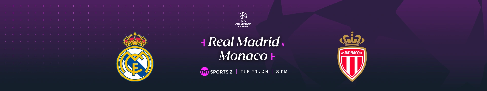 Real Madrid v Monaco – 7:00pm GMT build-up – TNT Sports 2 – Tuesday 20 January 2026