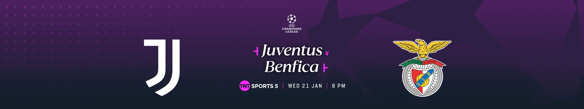 Juventus v Benfica – 7:00pm GMT build-up – TNT Sports 5 – Wednesday 21 January 2026