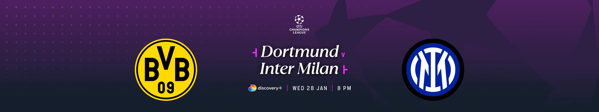 Borussia Dortmund v Inter Milan – 7:00pm build-up – TNT Sports – Wednesday 28 January 2026