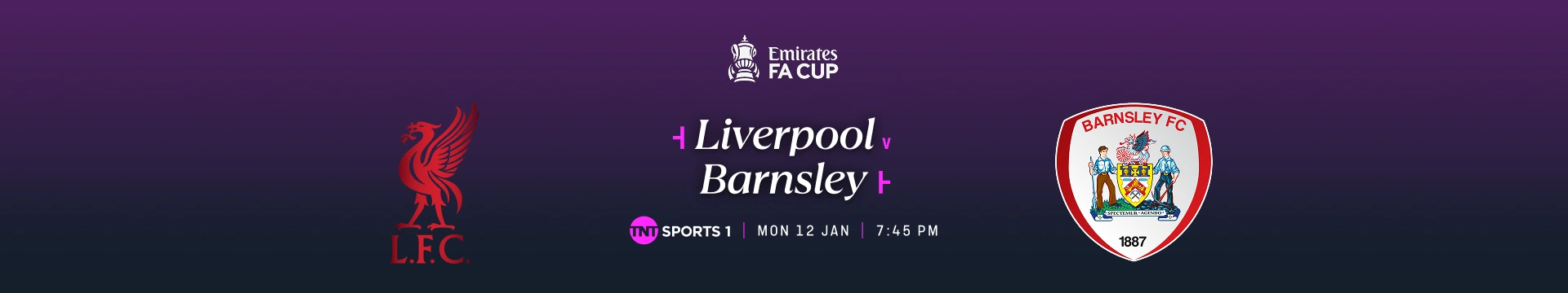 Liverpool v Barnsley – 6:45pm – TNT Sports 1 – Monday 12 January 2026